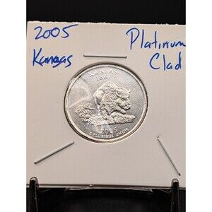 2005 Kansas State Quarter – Platinum Clad Collectible
